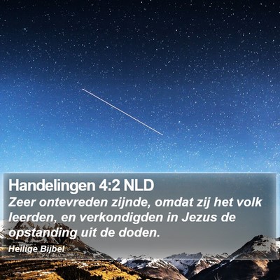 Handelingen 4:2 NLD Bible Verse Image