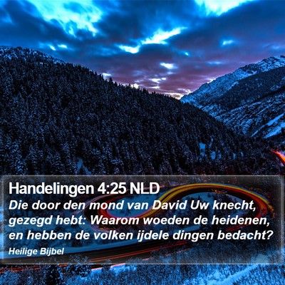 Handelingen 4:25 NLD Bible Verse Image