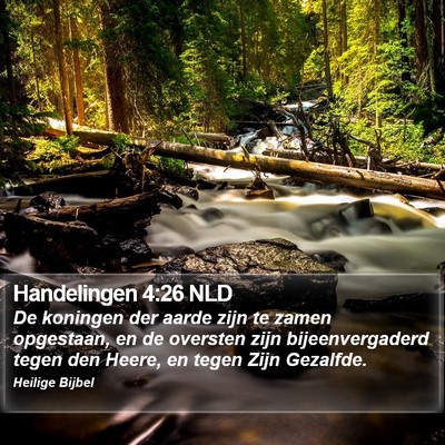 Handelingen 4:26 NLD Bible Verse Image