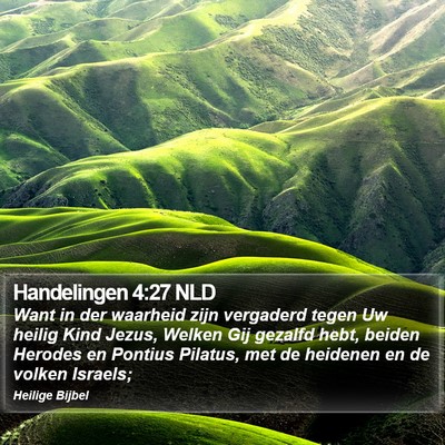 Handelingen 4:27 NLD Bible Verse Image