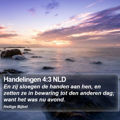 Handelingen 4:3 NLD Bible Verse Image