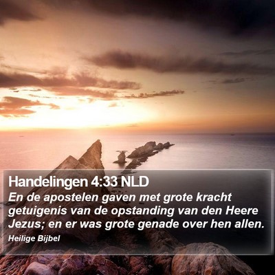Handelingen 4:33 NLD Bible Verse Image
