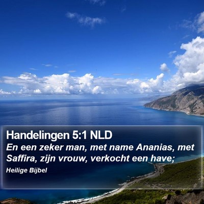 Handelingen 5:1 NLD Bible Verse Image