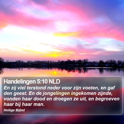 Handelingen 5:10 NLD Bible Verse Image