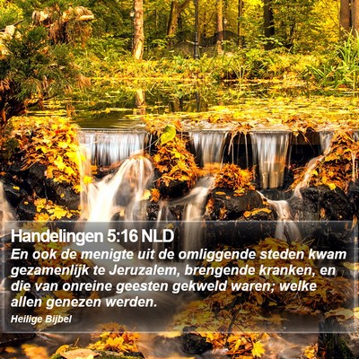Handelingen 5:16 NLD Bible Verse Image