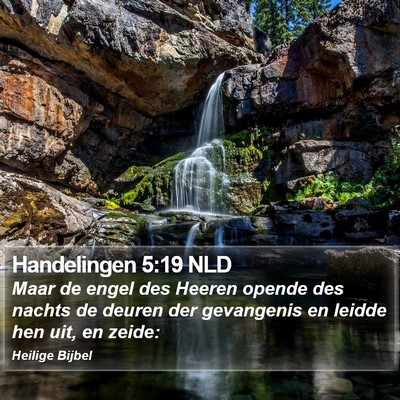 Handelingen 5:19 NLD Bible Verse Image