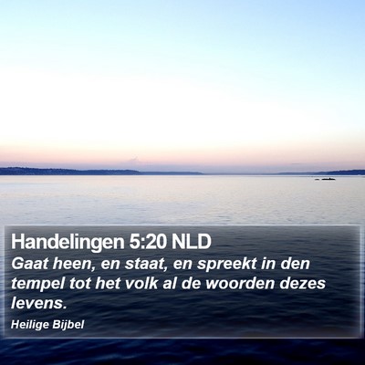 Handelingen 5:20 NLD Bible Verse Image