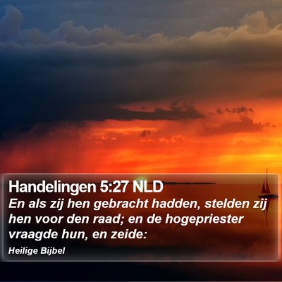 Handelingen 5:27 NLD Bible Verse Image