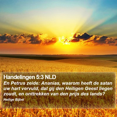 Handelingen 5:3 NLD Bible Verse Image