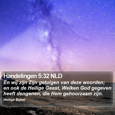 Handelingen 5:32 NLD Bible Verse Image