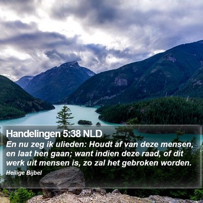 Handelingen 5:38 NLD Bible Verse Image