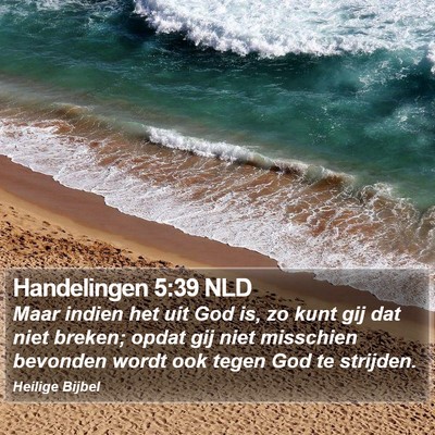 Handelingen 5:39 NLD Bible Verse Image