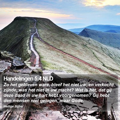 Handelingen 5:4 NLD Bible Verse Image