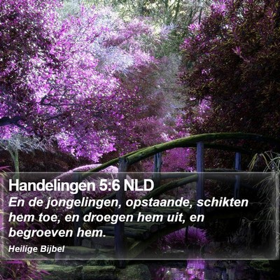 Handelingen 5:6 NLD Bible Verse Image