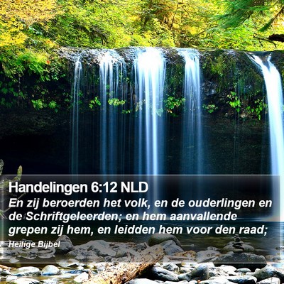 Handelingen 6:12 NLD Bible Verse Image