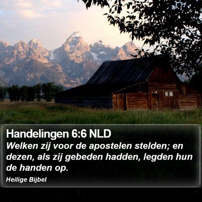 Handelingen 6:6 NLD Bible Verse Image