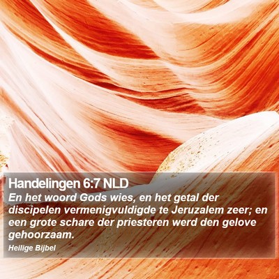 Handelingen 6:7 NLD Bible Verse Image