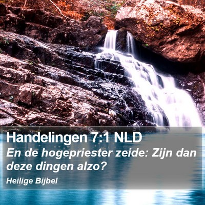 Handelingen 7:1 NLD Bible Verse Image
