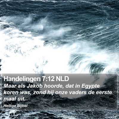Handelingen 7:12 NLD Bible Verse Image