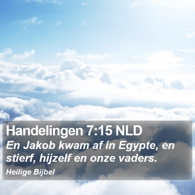 Handelingen 7:15 NLD Bible Verse Image