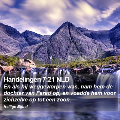 Handelingen 7:21 NLD Bible Verse Image
