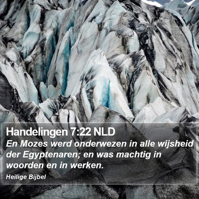 Handelingen 7:22 NLD Bible Verse Image