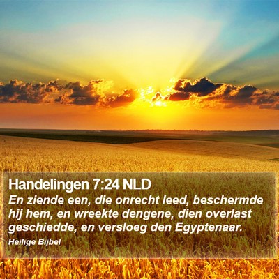 Handelingen 7:24 NLD Bible Verse Image
