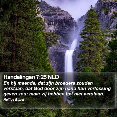 Handelingen 7:25 NLD Bible Verse Image