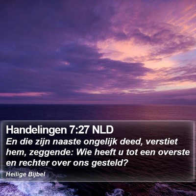 Handelingen 7:27 NLD Bible Verse Image