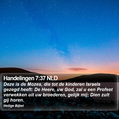 Handelingen 7:37 NLD Bible Verse Image
