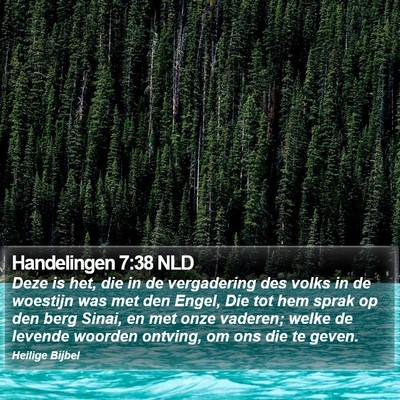Handelingen 7:38 NLD Bible Verse Image
