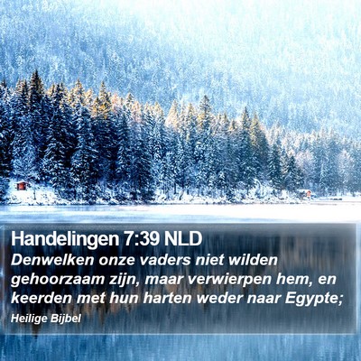 Handelingen 7:39 NLD Bible Verse Image