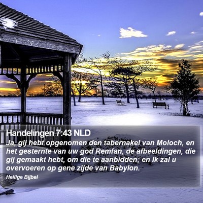Handelingen 7:43 NLD Bible Verse Image