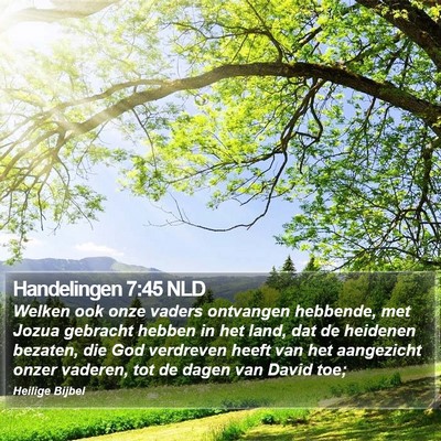 Handelingen 7:45 NLD Bible Verse Image