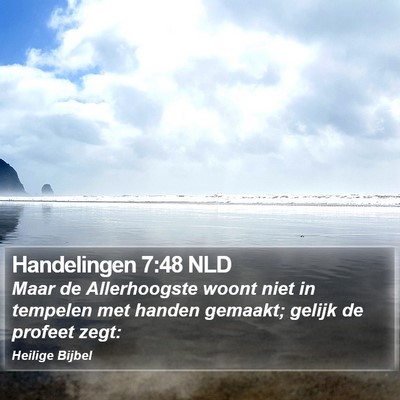 Handelingen 7:48 NLD Bible Verse Image
