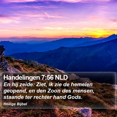 Handelingen 7:56 NLD Bible Verse Image