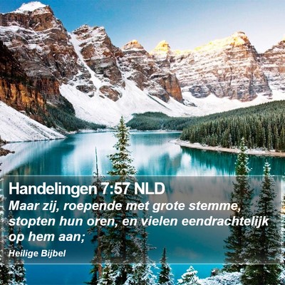 Handelingen 7:57 NLD Bible Verse Image