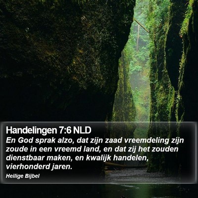 Handelingen 7:6 NLD Bible Verse Image