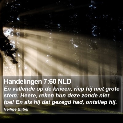 Handelingen 7:60 NLD Bible Verse Image