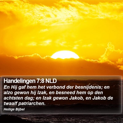 Handelingen 7:8 NLD Bible Verse Image