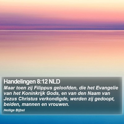 Handelingen 8:12 NLD Bible Verse Image
