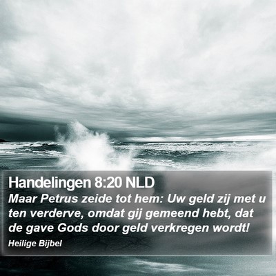 Handelingen 8:20 NLD Bible Verse Image