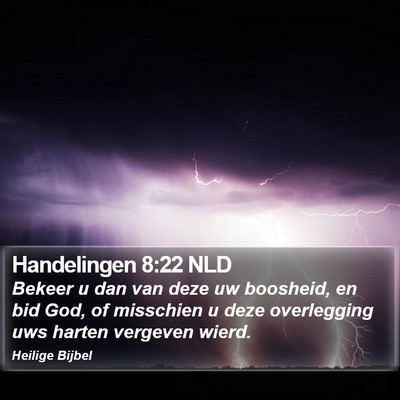 Handelingen 8:22 NLD Bible Verse Image