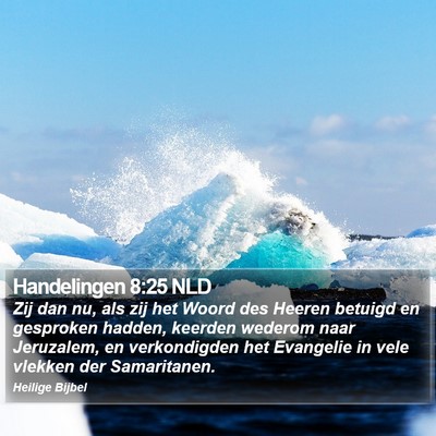 Handelingen 8:25 NLD Bible Verse Image
