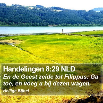Handelingen 8:29 NLD Bible Verse Image