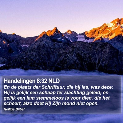 Handelingen 8:32 NLD Bible Verse Image