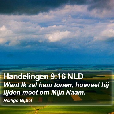Handelingen 9:16 NLD Bible Verse Image