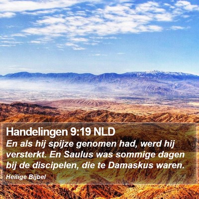 Handelingen 9:19 NLD Bible Verse Image