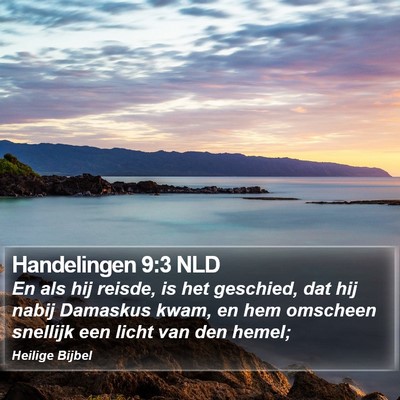 Handelingen 9:3 NLD Bible Verse Image
