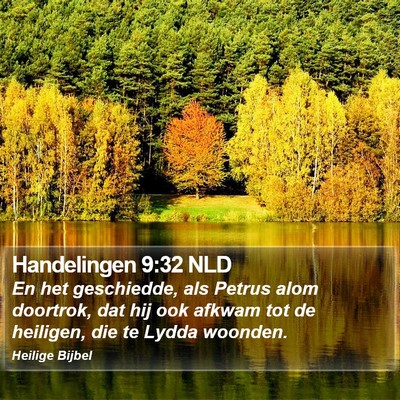 Handelingen 9:32 NLD Bible Verse Image